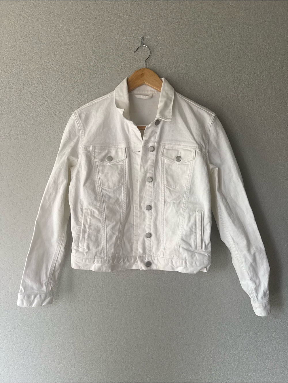GAP White Denim Jacket